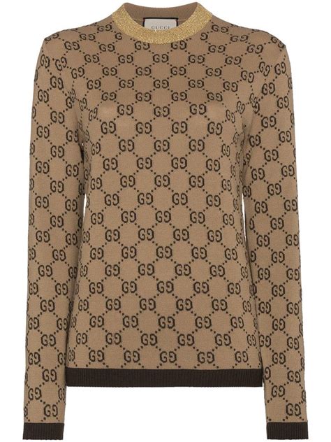 gucci brown jumper|Gucci color sweater.